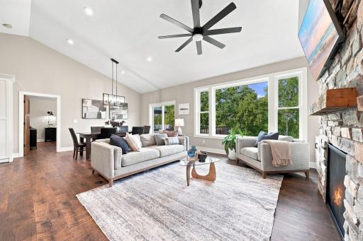 Vaulted Living Room - Main Floor