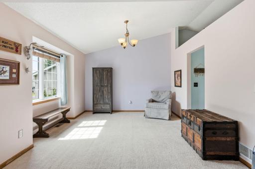 Upon entering you will see a great flex space. Could be a dining or living room? Play area? Your choice!