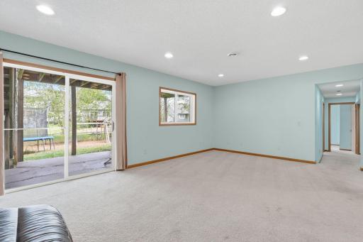 Second family room with a walk-out to the patio.