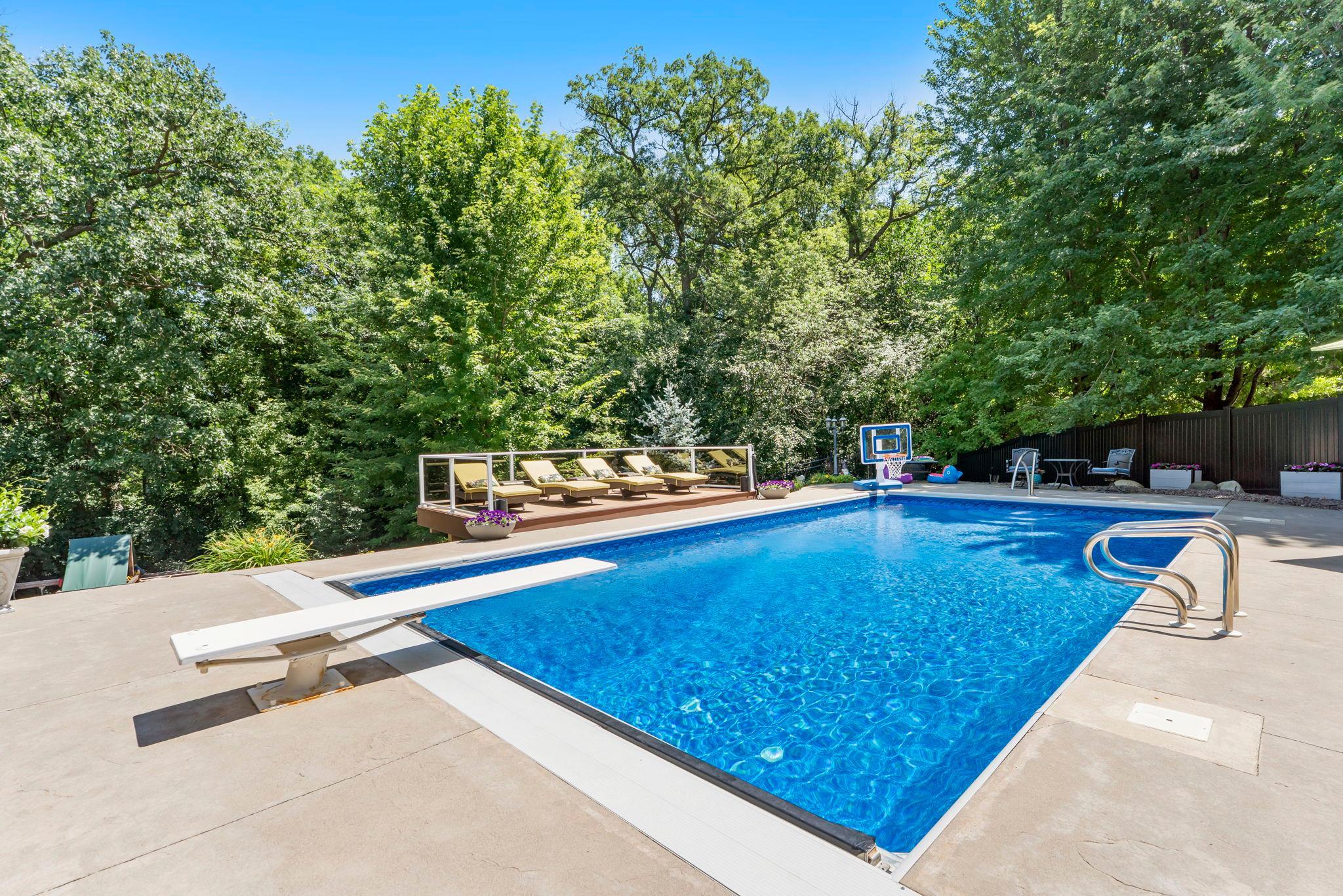 Enjoy summer days in the in-ground pool—a private resort right in your backyard.