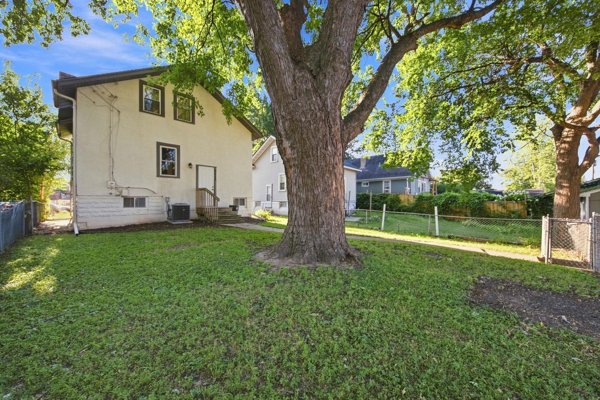 Large backyard
