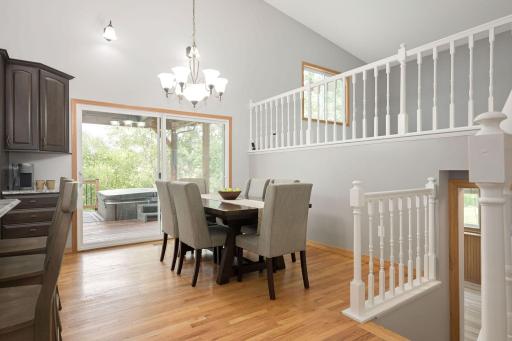 Walk-out to the porch from the dining area!