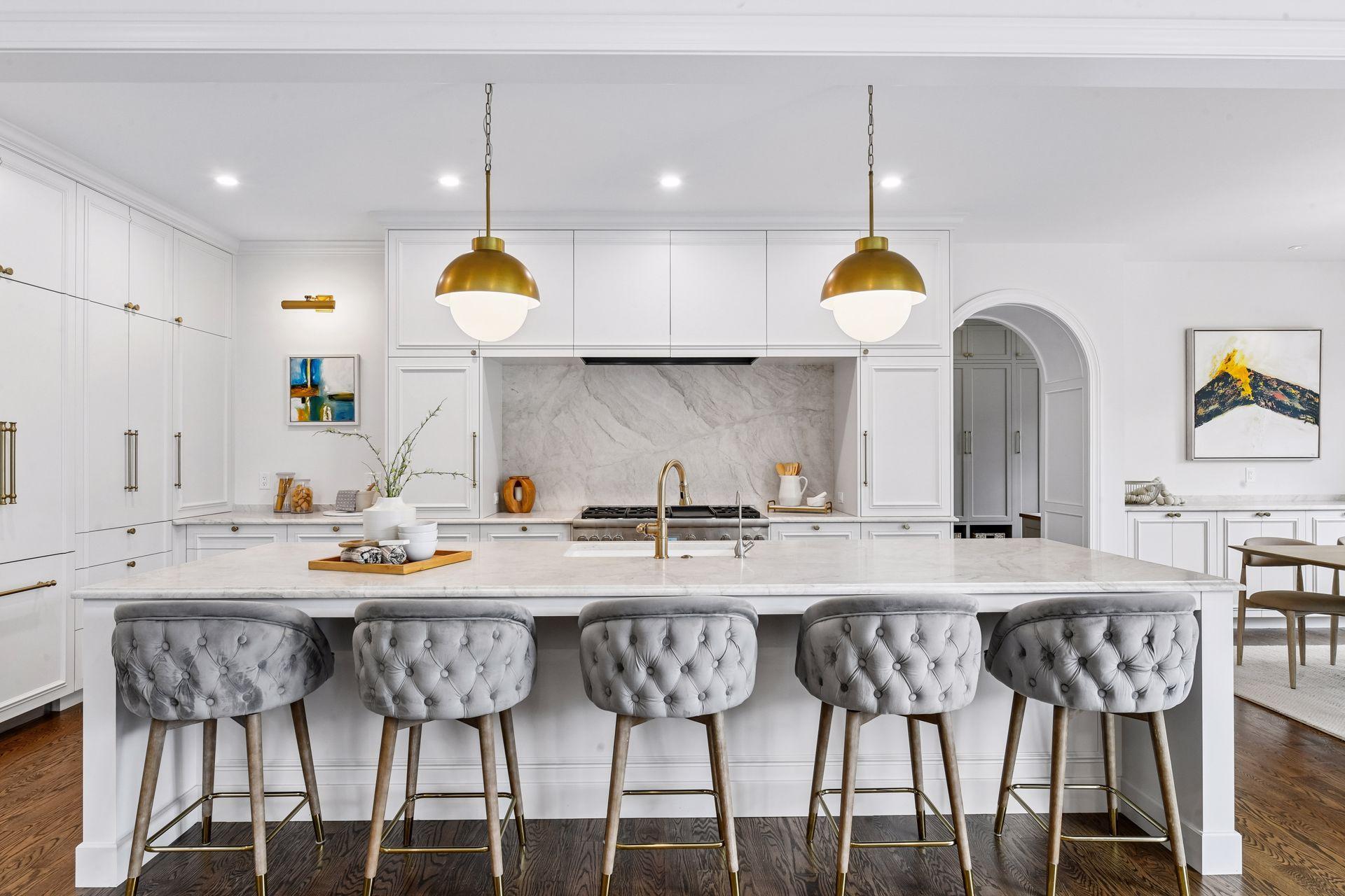 The main level centers on a Chef's Kitchen with no detail spared