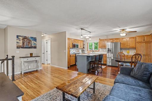 The upper level and it open floor plan