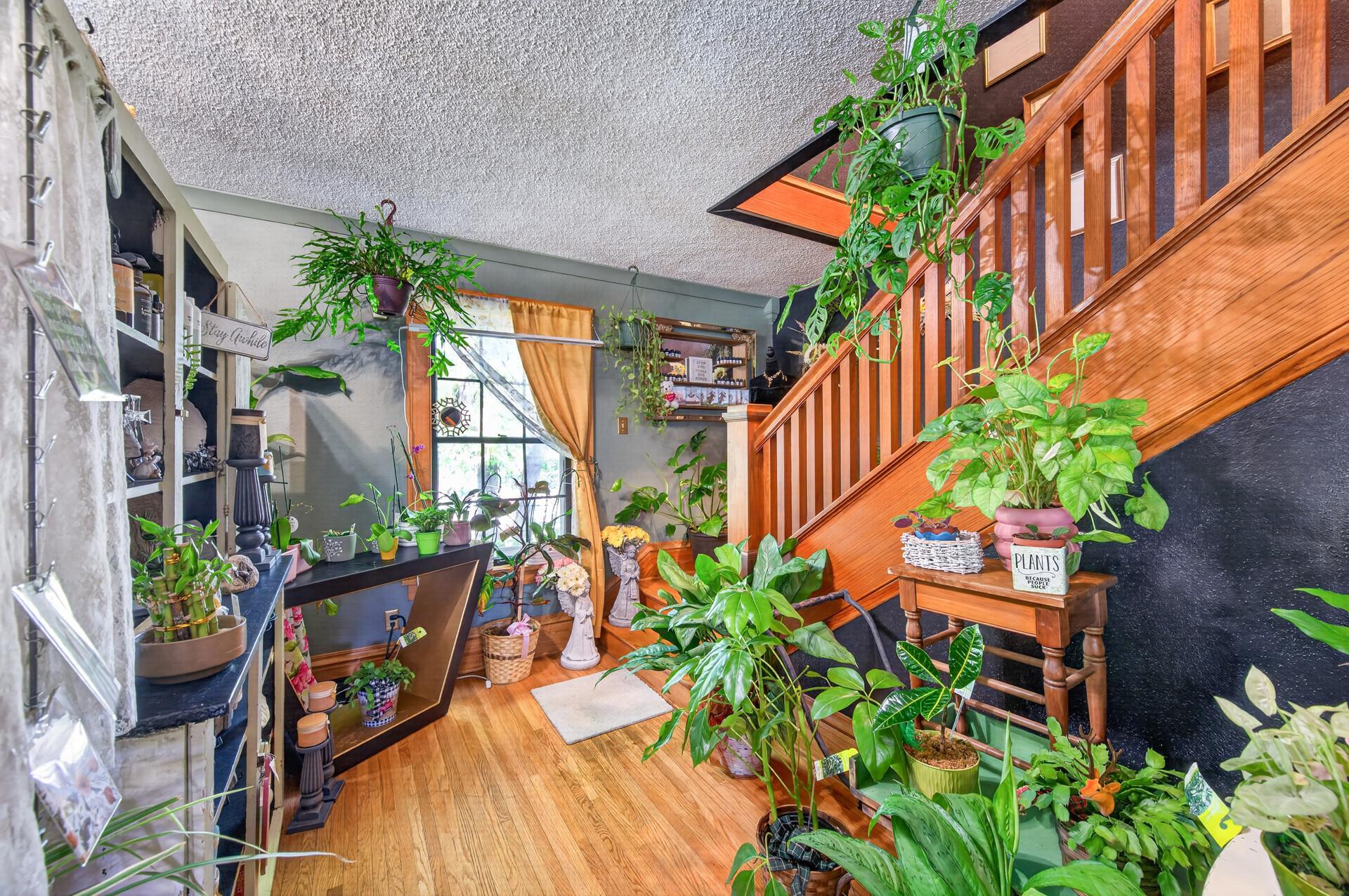 Main level Stairs upstairs