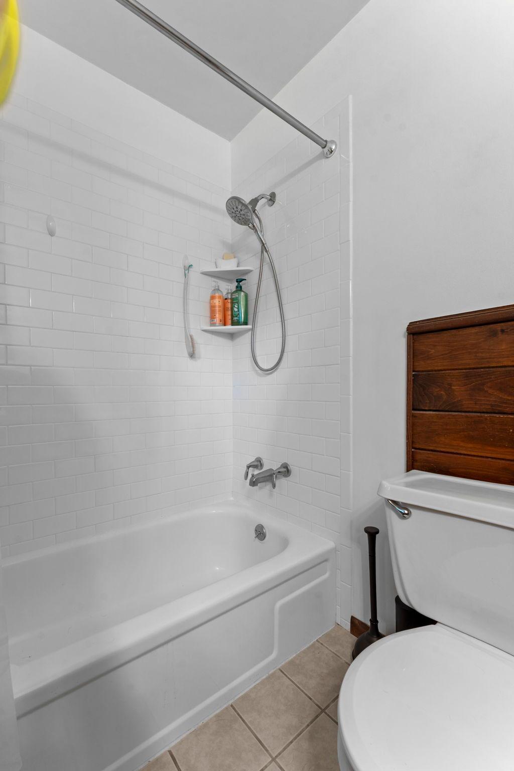 Tiled Shower in Main Bath