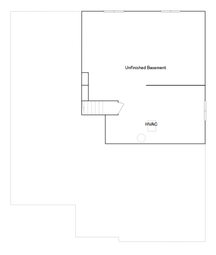 Courtland lower level floorplan.