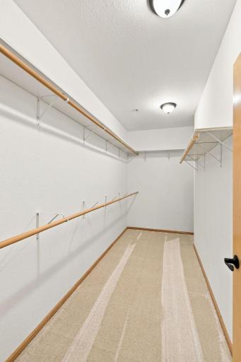 Bedroom walk-in closet with plenty of space!