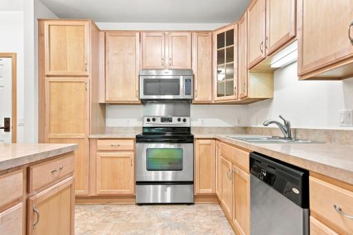Kitchen with ample storage and center island