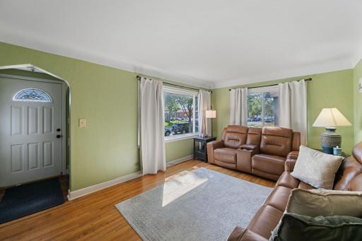 Living room with natural light