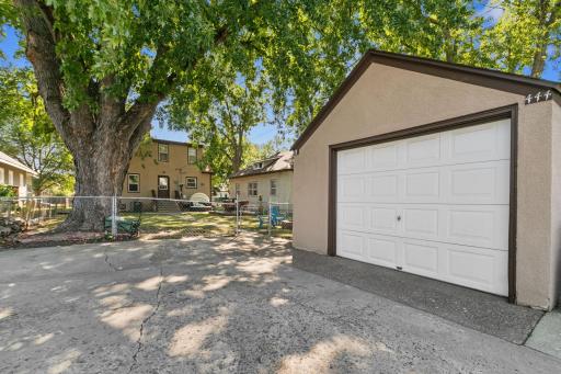 Backyard with Garage.