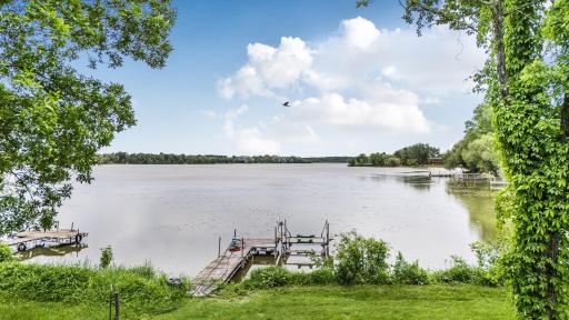 Private dock provides direct access to the lake.