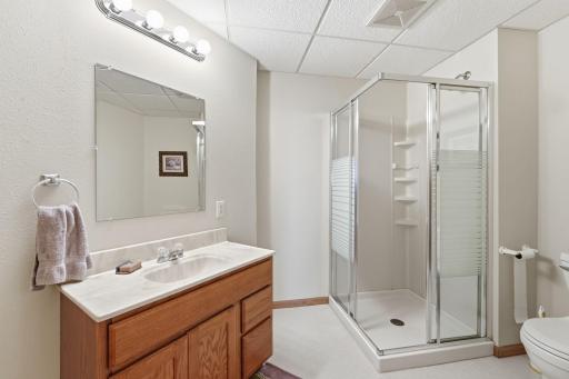 3/4 lower level bathroom.