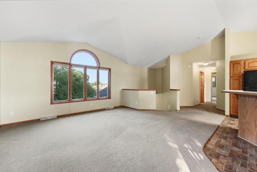 Step into the front living room to relax.