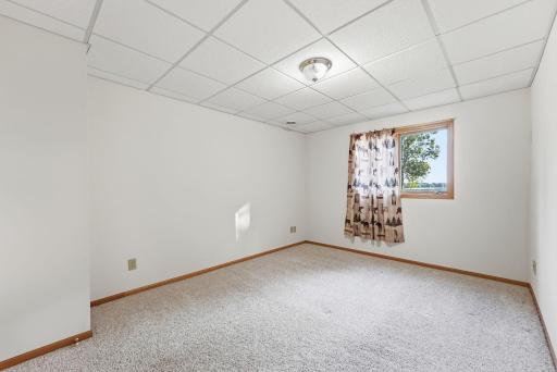 Large lower level bedroom.