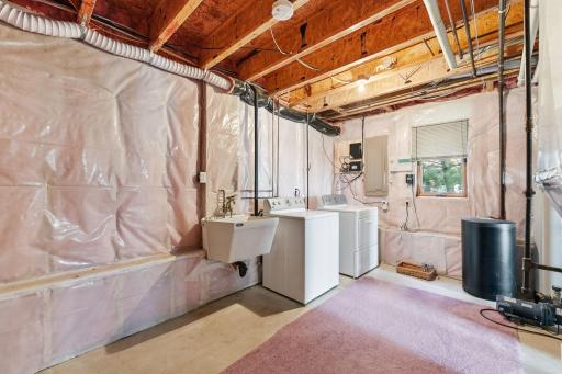 Doubles as a mechanical room.