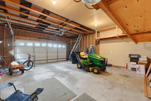 Take a look inside your clean 2 stall garage.