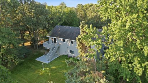 Spacious yard provides flexibility for a variety of outdoor activities.