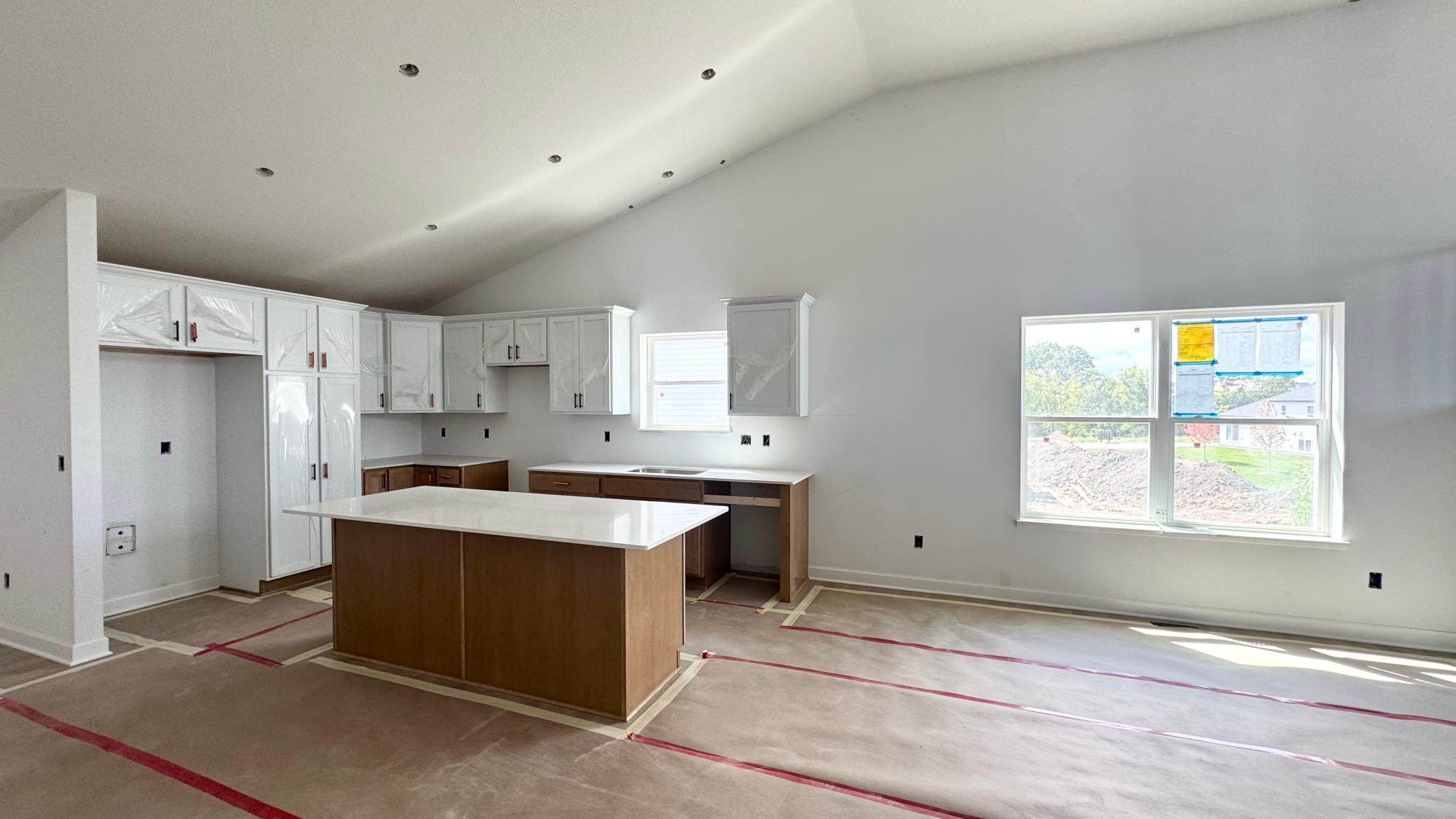 (Photo is of the actual home in progress.)