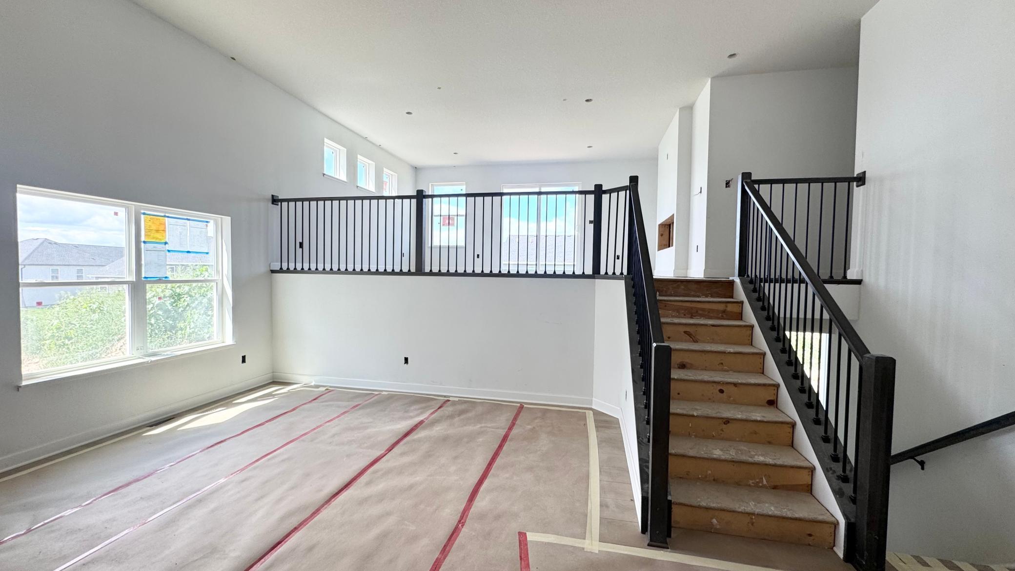 (Photo is of the actual home in progress.)