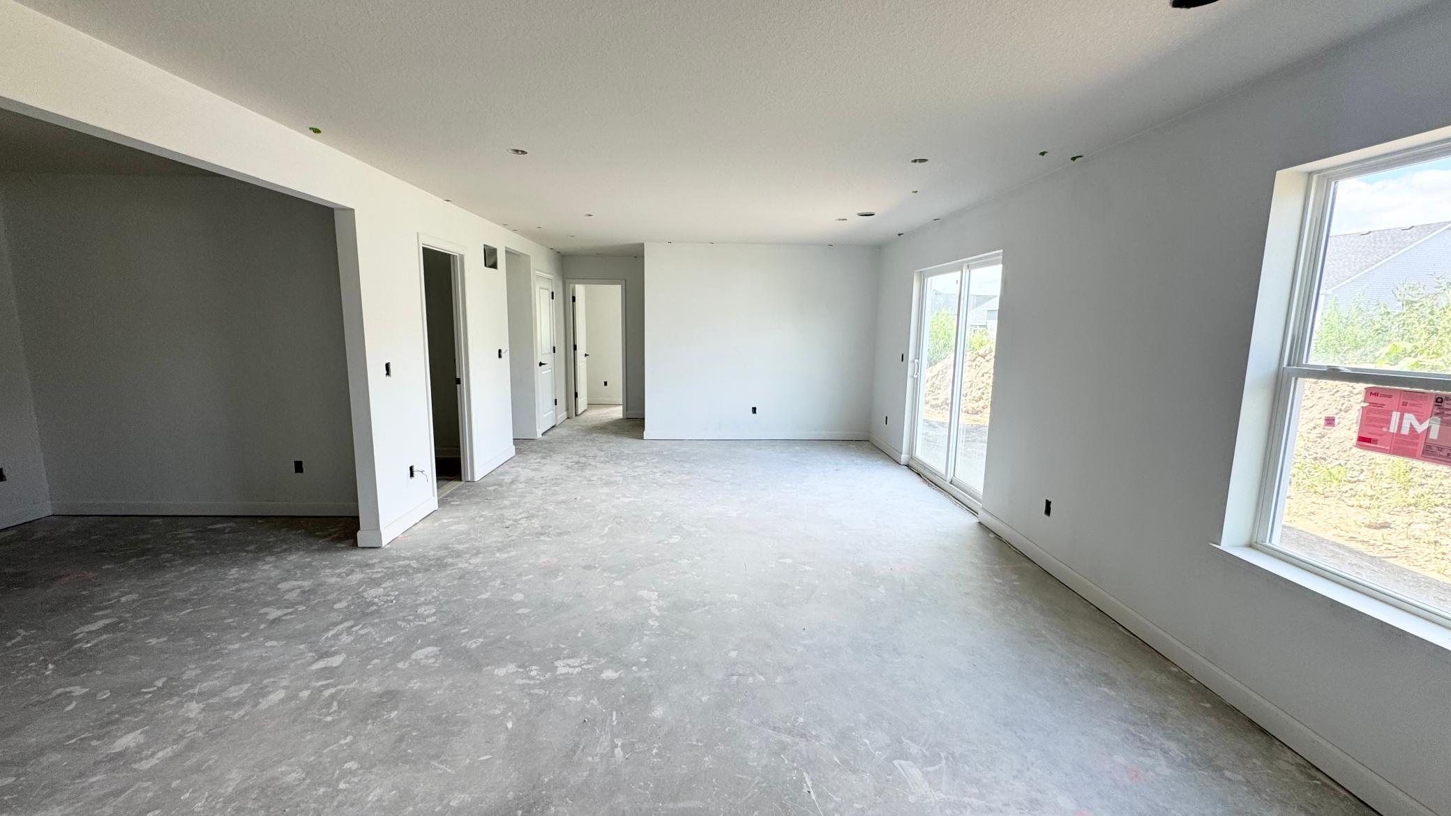 (Photo is of the actual home in progress.)