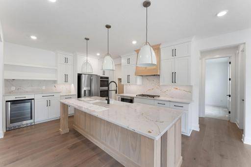 The kitchen is a home chefâs dream, complete with elegant fixtures and sleek cabinetry complemented by all-new stainless steel appliances.