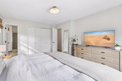 Roomy closet for storage