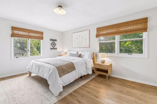 Large primary bedroom suite - flexibility for furniture placement
