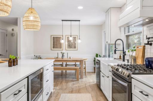 A thoughtful kitchen design with plenty of storage