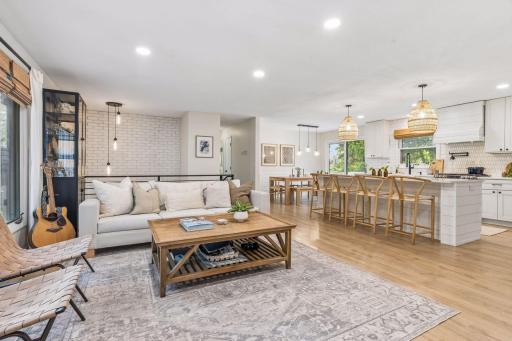 This home was renovated with entertaining in mind - open concept living and LVP flooring throughout the main and lower level.