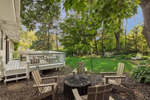 Cozy firepit area