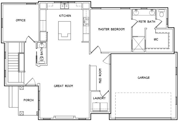 Main Level Floor Plan