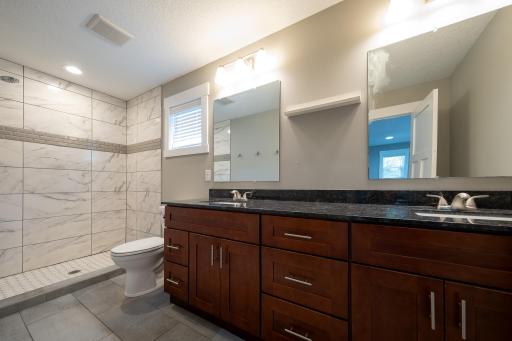 Private master bathroom
