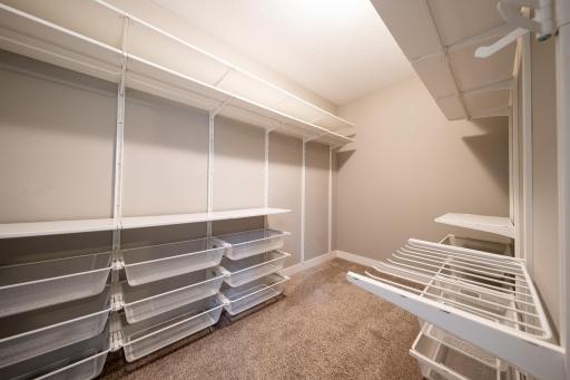 Master walk-in closet