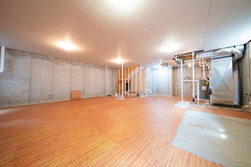 Lower level ready for your finishing touches or storage use