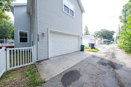Two car attached garage
