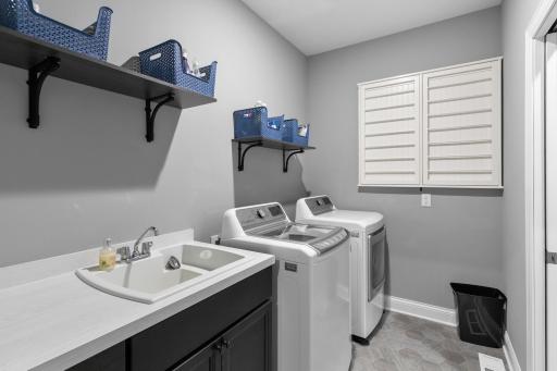 Main level laundry.