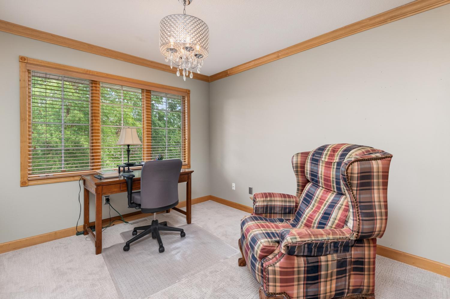 Bedroom 4 is closest to the primary and is used as a handy home office. There is one year old plush carpeting throughout the second level.