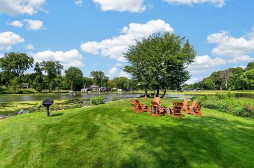 There is a nice area for a private or a neighborhood gathering. The fee for the out lot and including the boat slip is only $900 per year.