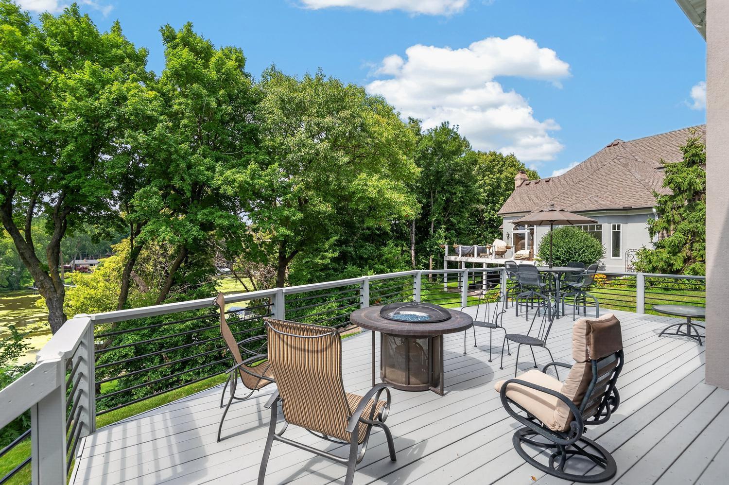 This big deck is perfect for relaxing in the sun or entertaining. There was a recent sanding and reseal of the deck that looks great.