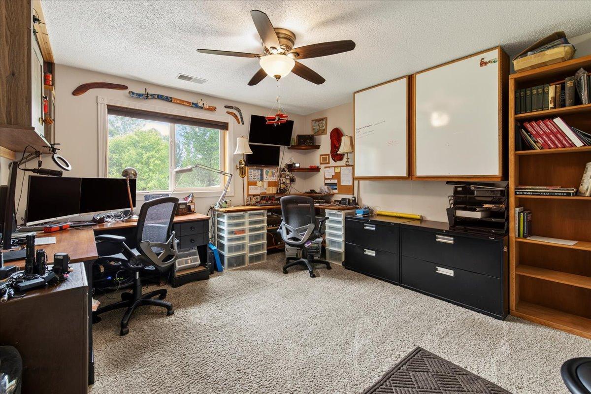 3rd bedroom on lower level has been used as an office