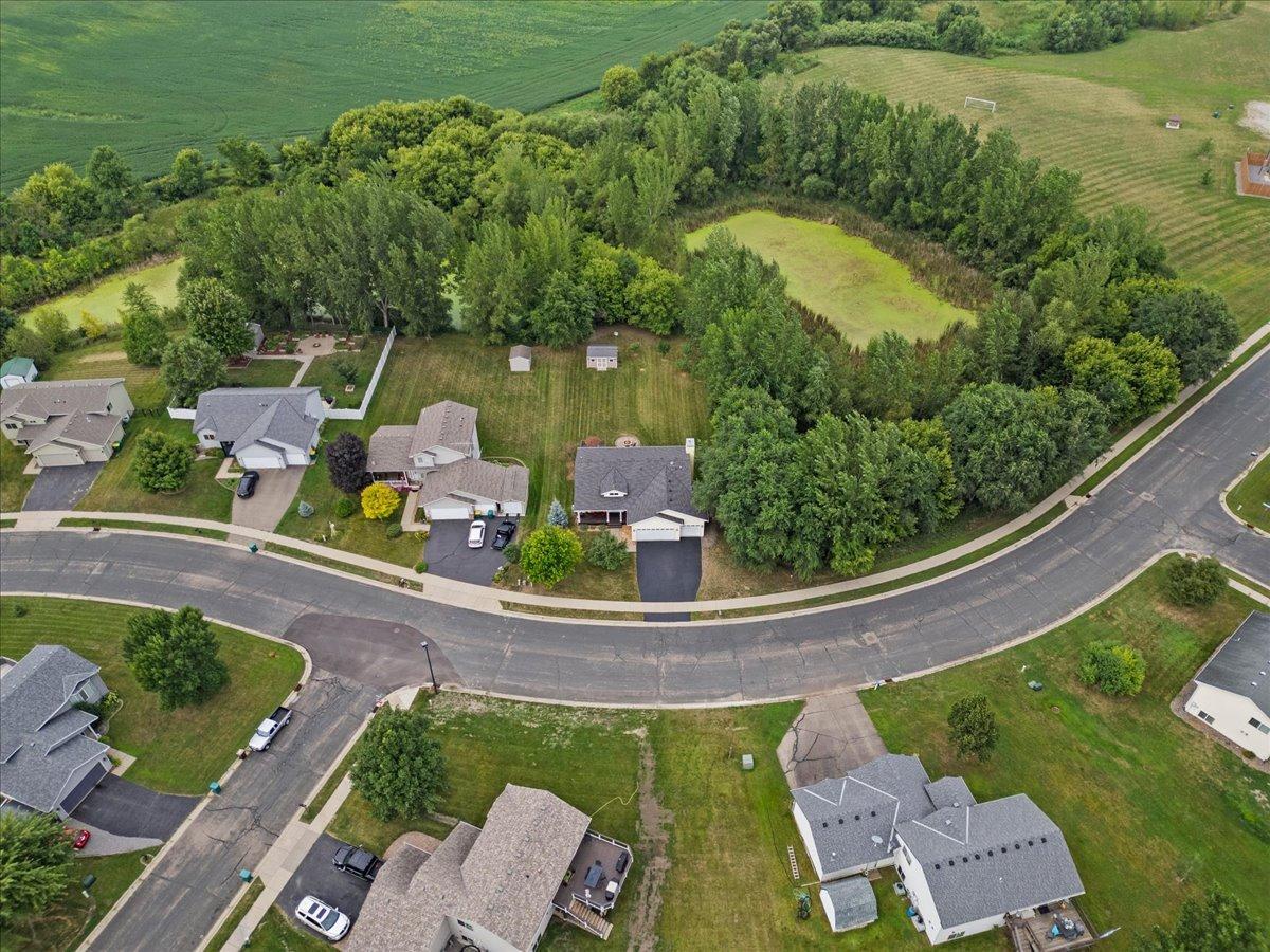 Home abuts DNR land to the E and N, that will never be built on