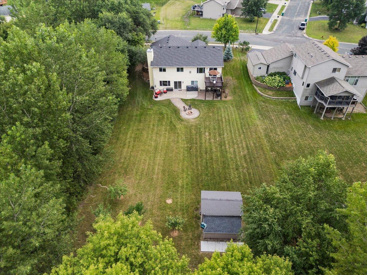 Situated on a nearly .4 acre lot