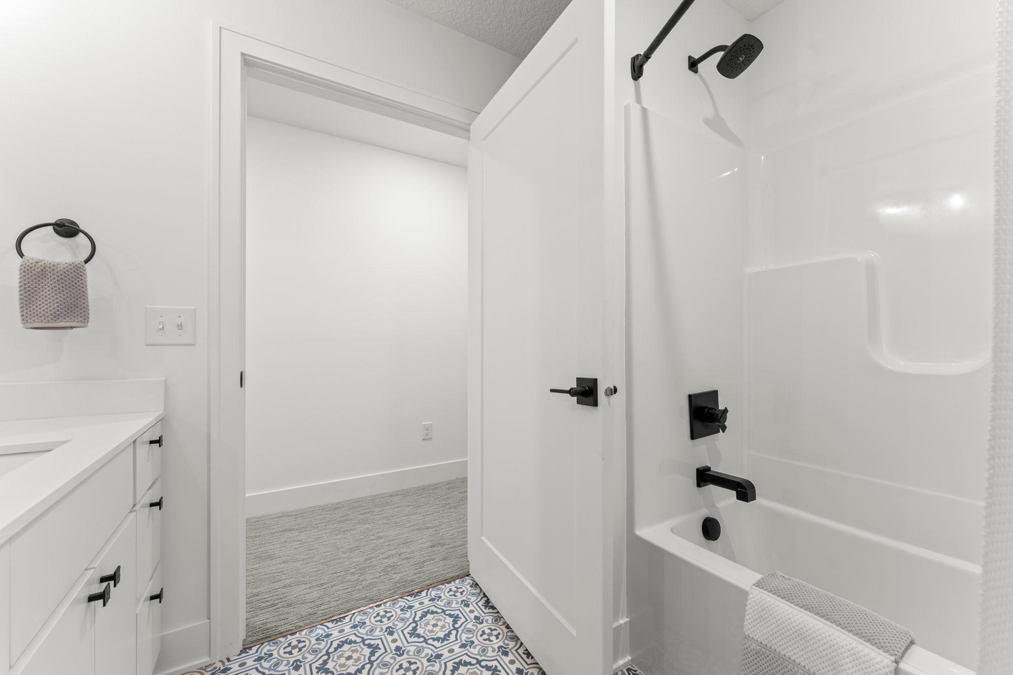 Full bath in lower level