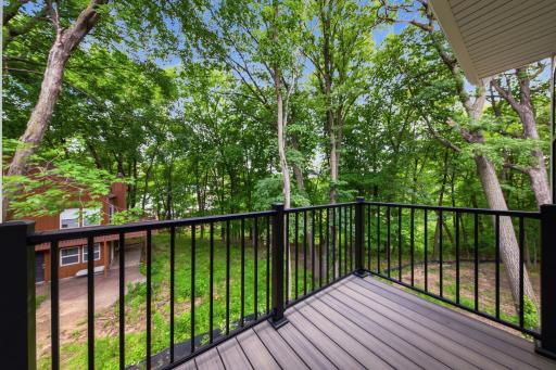 Photo of similar model - view off deck
