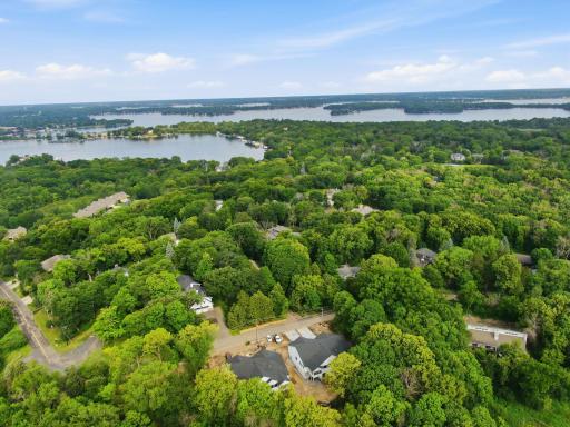 Aerial view of property