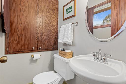 Half bathroom off the primary bedroom
