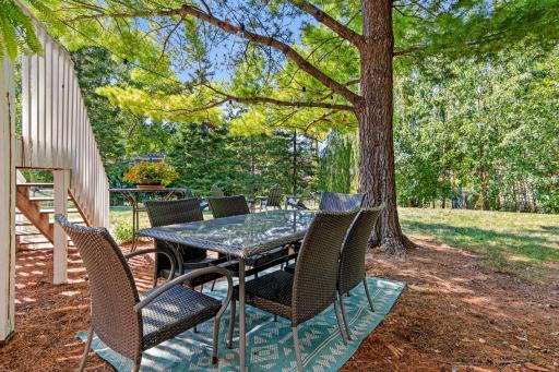 Multiple outdoor gathering spaces to enjoy