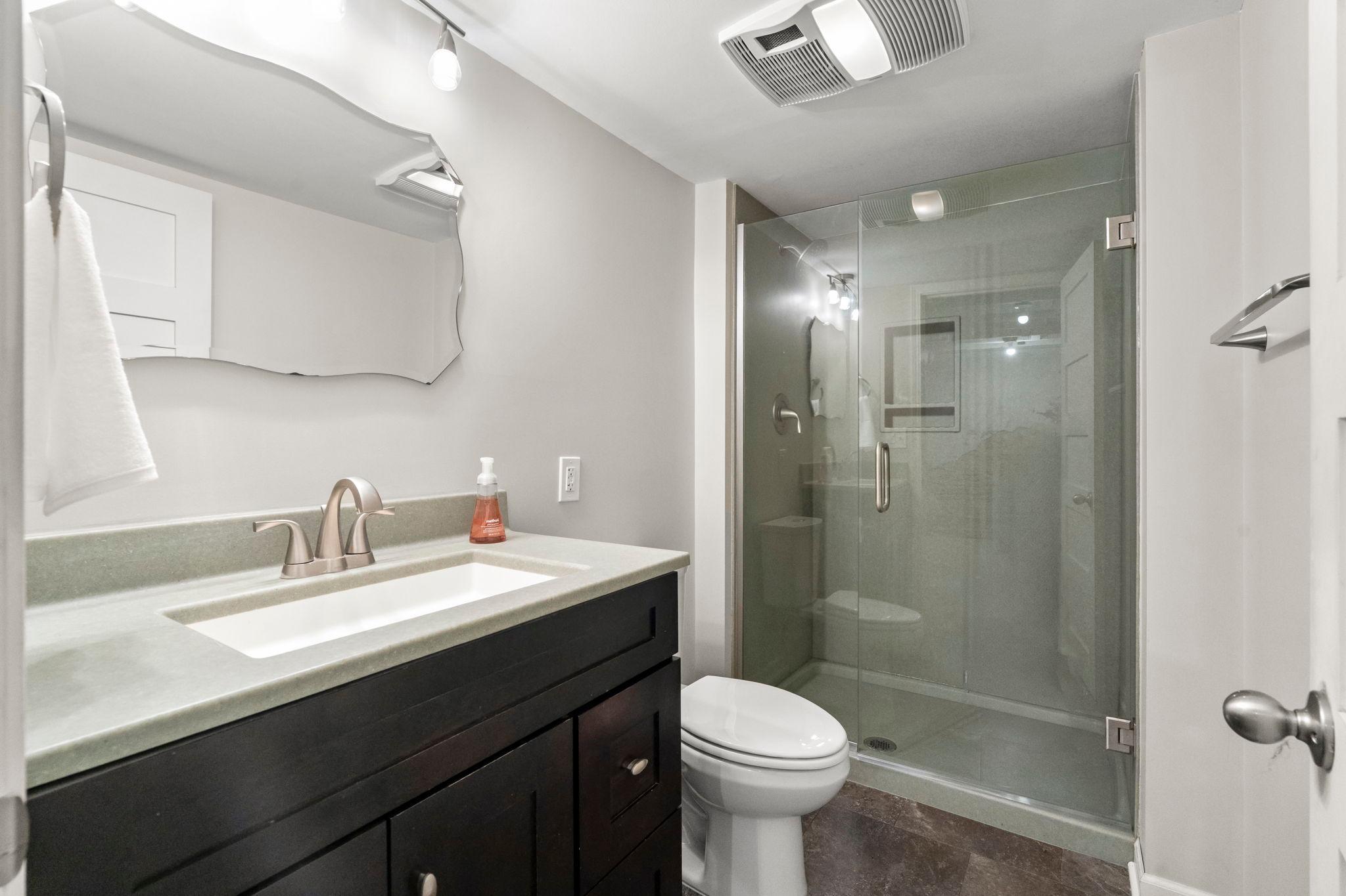 Basement 3/4 bathroom
