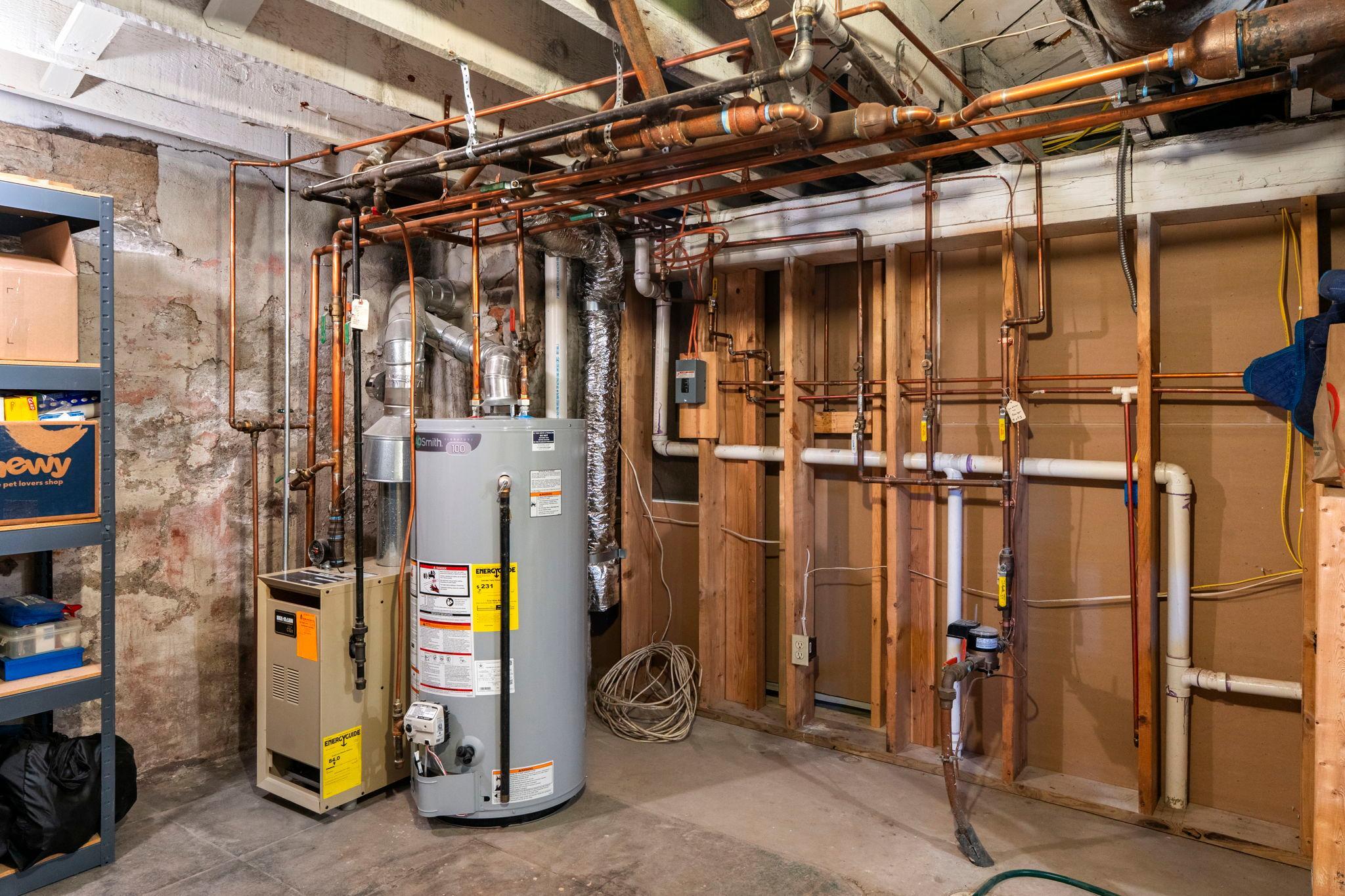 Basement utilities - The boiler was replaced in 2014. Water heater was replaced in 2025.